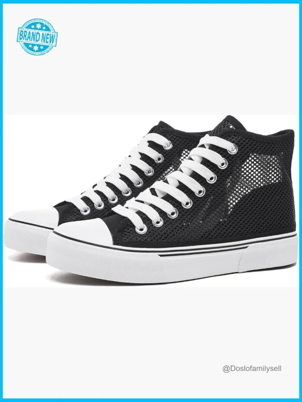 Classic High Top Canvas Sneakers Lace Up Retro Fashion Women's Shoes